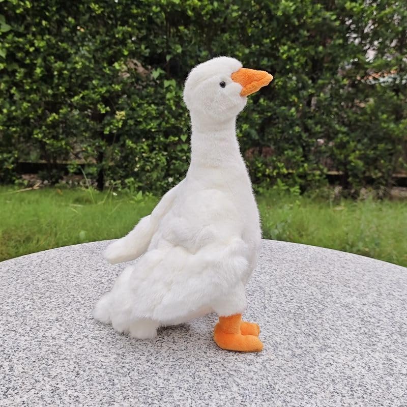 Canard en peluche blanc pour doudou de nuit des enfants