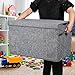 YOLOXO Toy Box Chest, Collapsible Sturdy Storage Bins with Lids, Extra Large Kids Toy Storage Organizer Boxes Bins Baskets for Kids, Boys, Girls, Nursery Room, Playroom, Closet (Linen Gray)