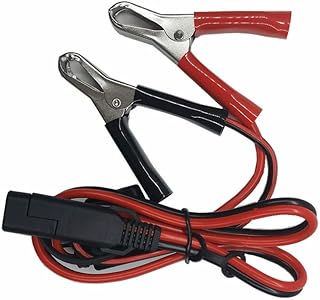 SAE to Aligater Clips Trickle Charger Extension Cable - Battery Charger Clamp 12V-24V Quick Disconnect Extension Cord 2FT ...