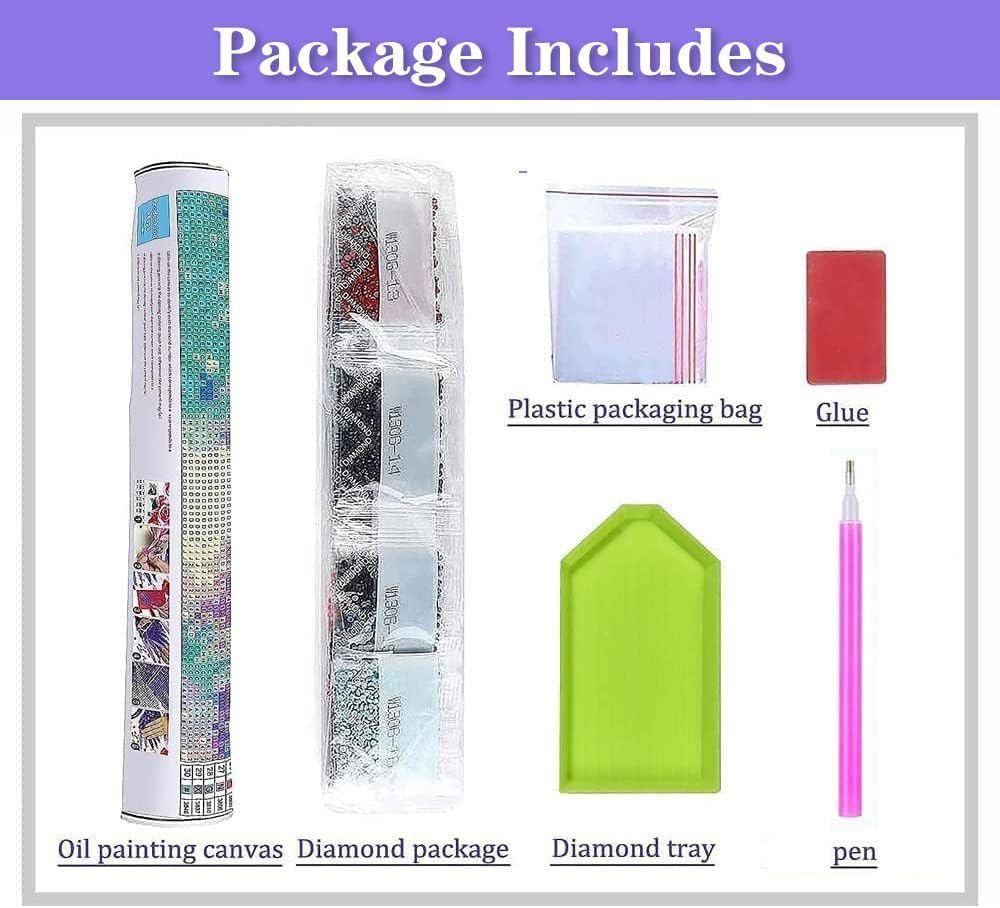 5D Diamantmalerei Set 'Leuchtender Mond & Strand' 30x40 Cm – Vollbohrer DIY Kit Für Anfänger