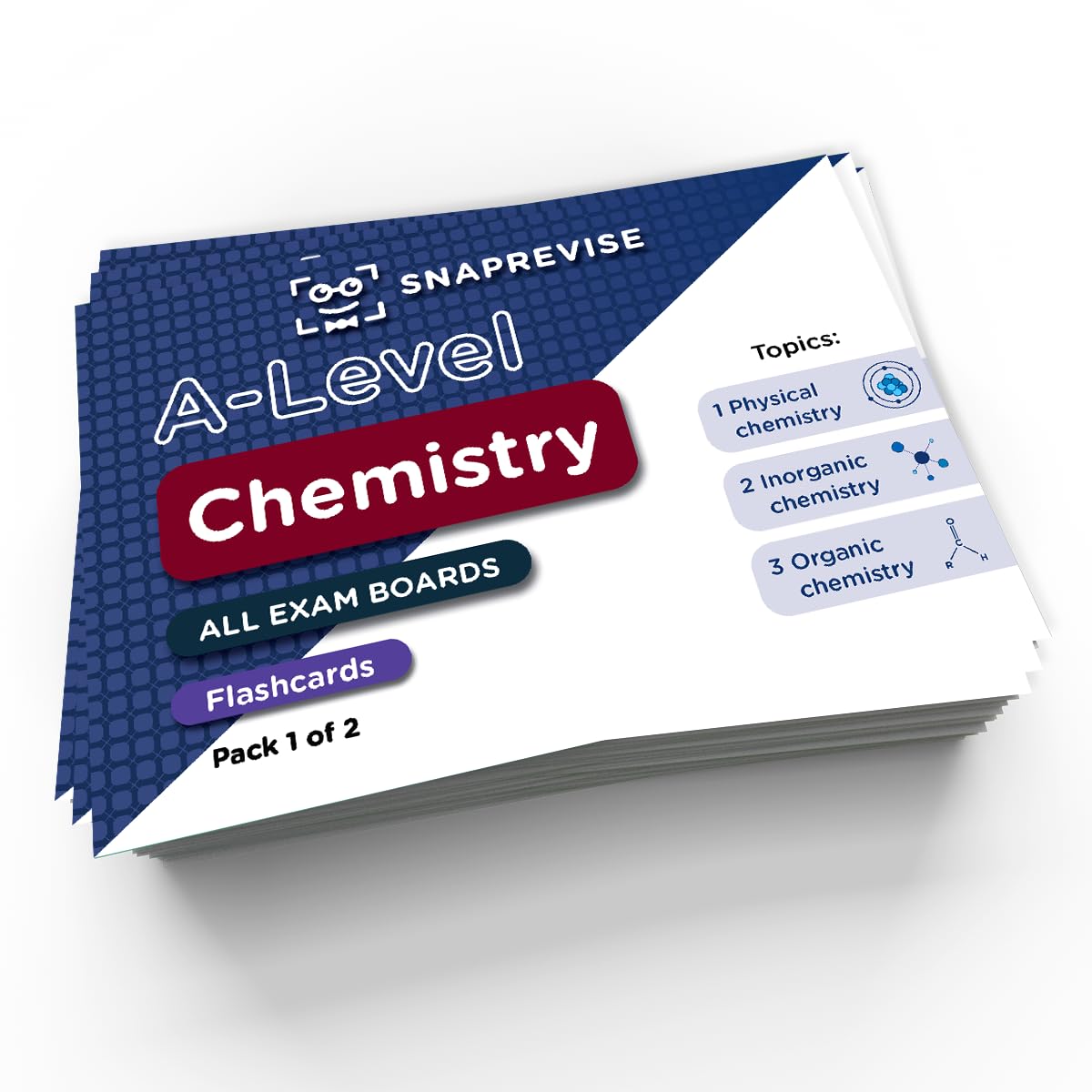 SnapRevise A-Level Chemistry Flashcards Pack 1