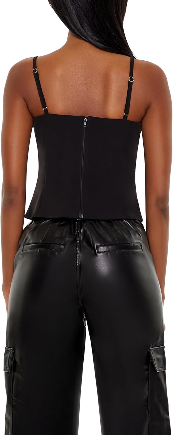 Forever 21 Womens Chainmail Sweetheart Cropped Cami - Image 5