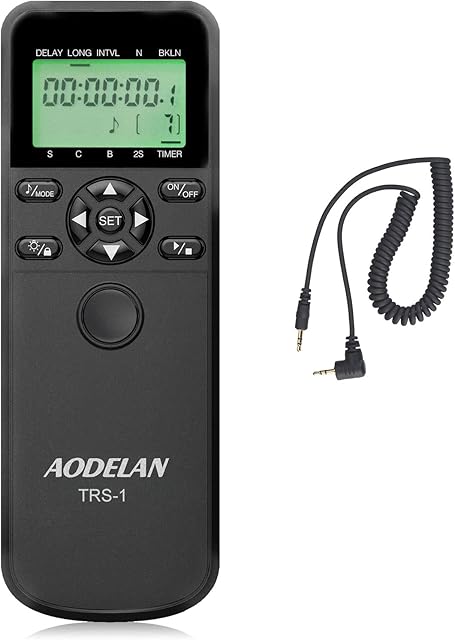 AODELAN Timer Remote Shutter Release Camera Remote Control Cable Compatible with Canon EOS R7 R6 90D 250D 200D 760D 850D SX70HS