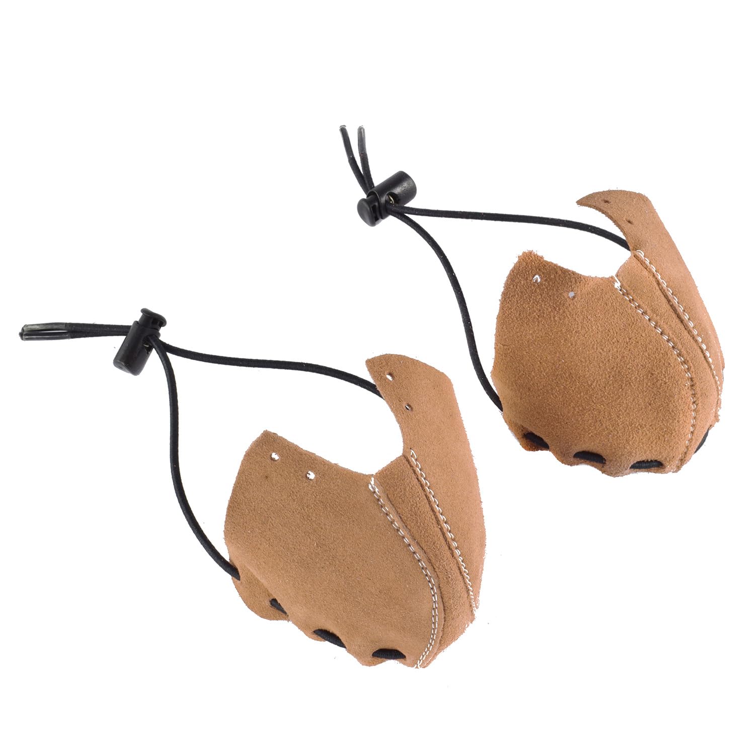 WIFA - Roller Skate Protective Caps - Leather Toe Caps, Guard Protectors w/Rubber Drawstring, Roller Skates, Derby - Acorn