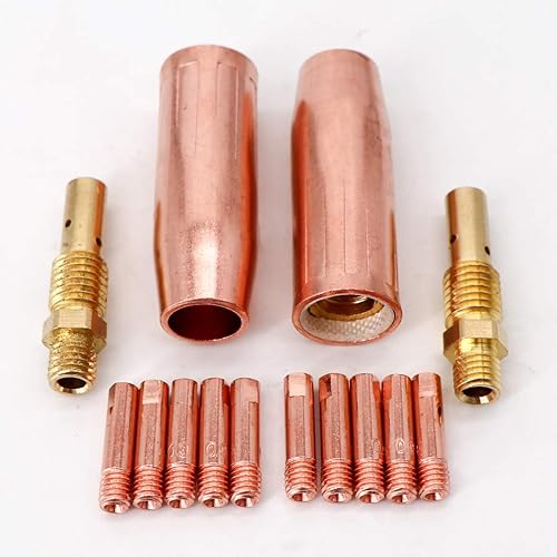 Miniatura 7 de KIPA Kit de soldadura MIG de 0.035 "para Tweco Lincoln 100L Punta de contacto Boquilla Diffuer Gas M3 Pistola Antorcha Consumible Durable