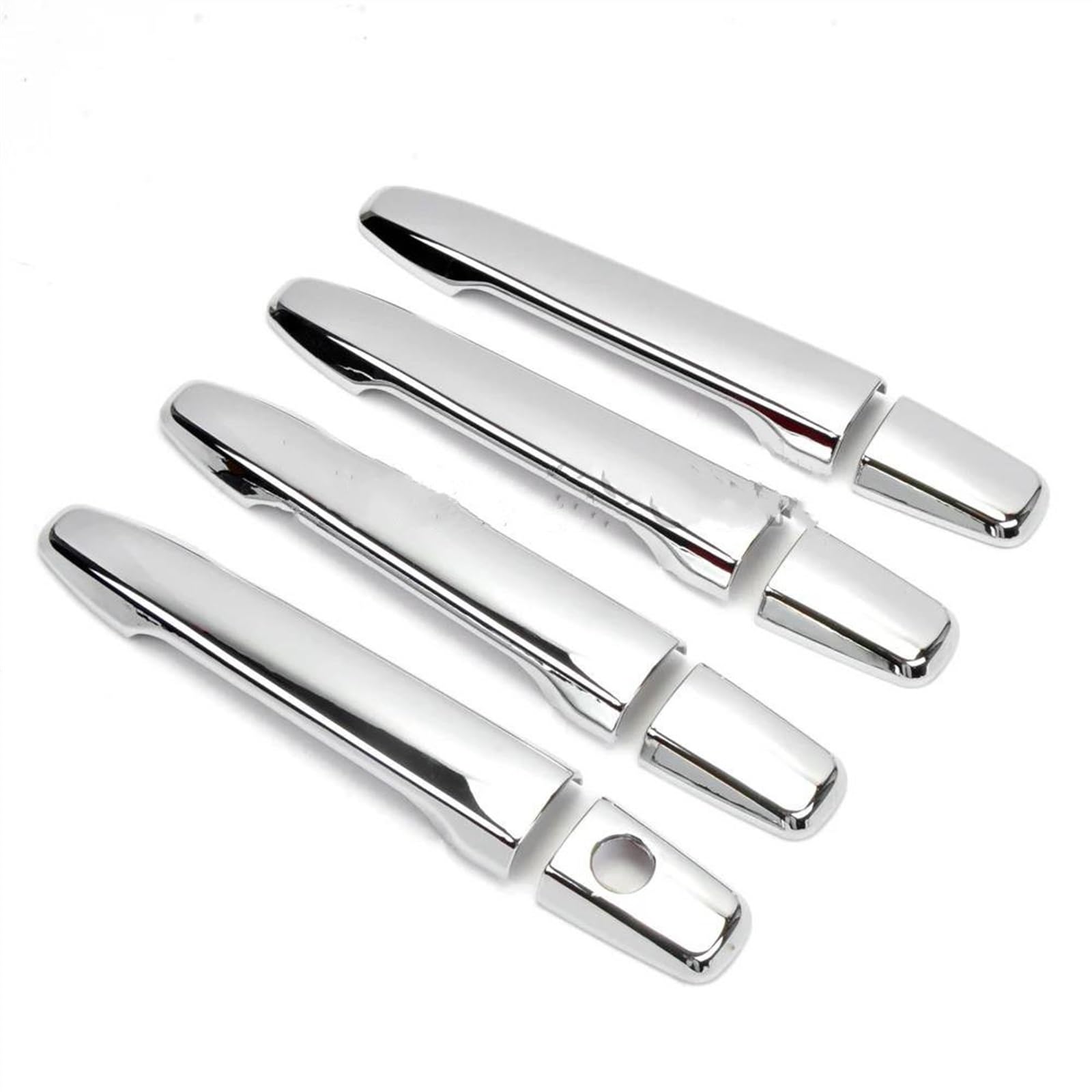 Kjhopy A Chrome Car Door Handle Cover Trim Sticker Styling Ccessories Decal For Mitsubishi For Outlander For Lancer 2008-2020 Exterior Door Handle(A)