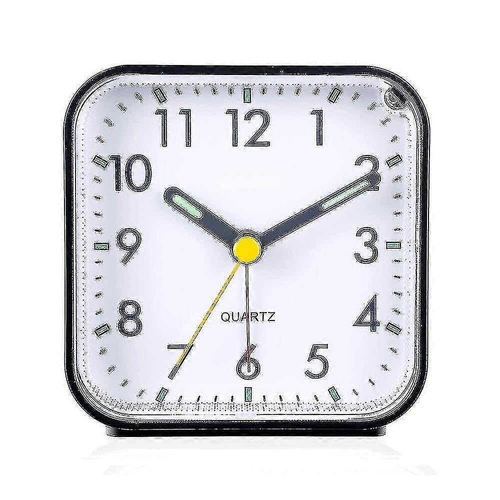 JOYHAPPST Silent Analog Alarm Clock Non Ticking, Gentle Wake, Beep Sounds