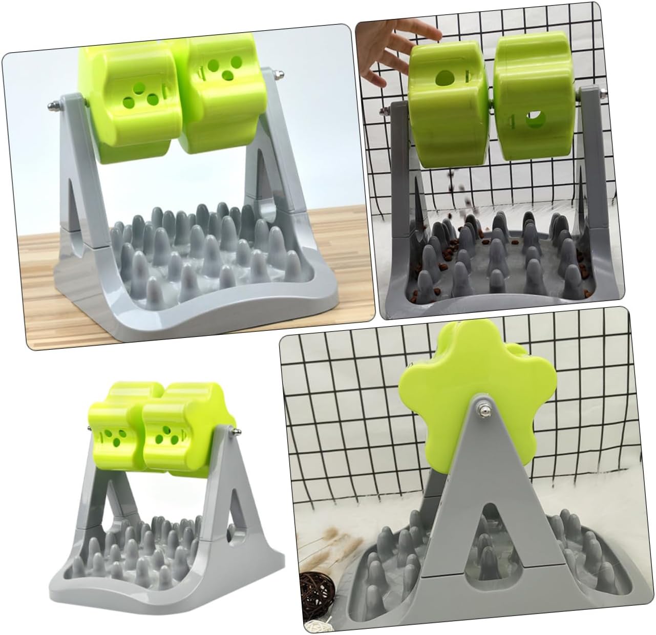 Dog Feeder Bowl Automatic Dispenser Slanted Bowl Slow Feeder Dog Puppy Food