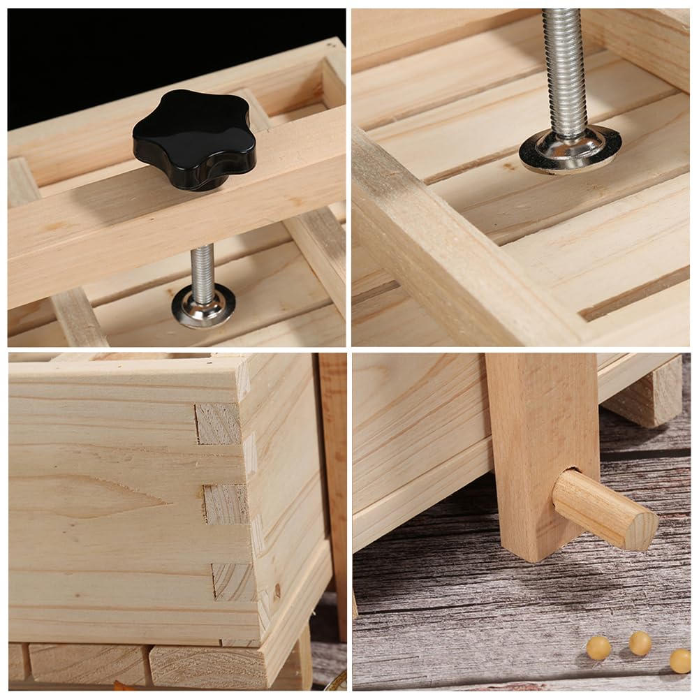 Pressa in legno: kit per formaggio con stampo multifunzione resistente e | durevole, pressa con accessorio per stampo in tessuto | Dispositivo utensile per apparato c