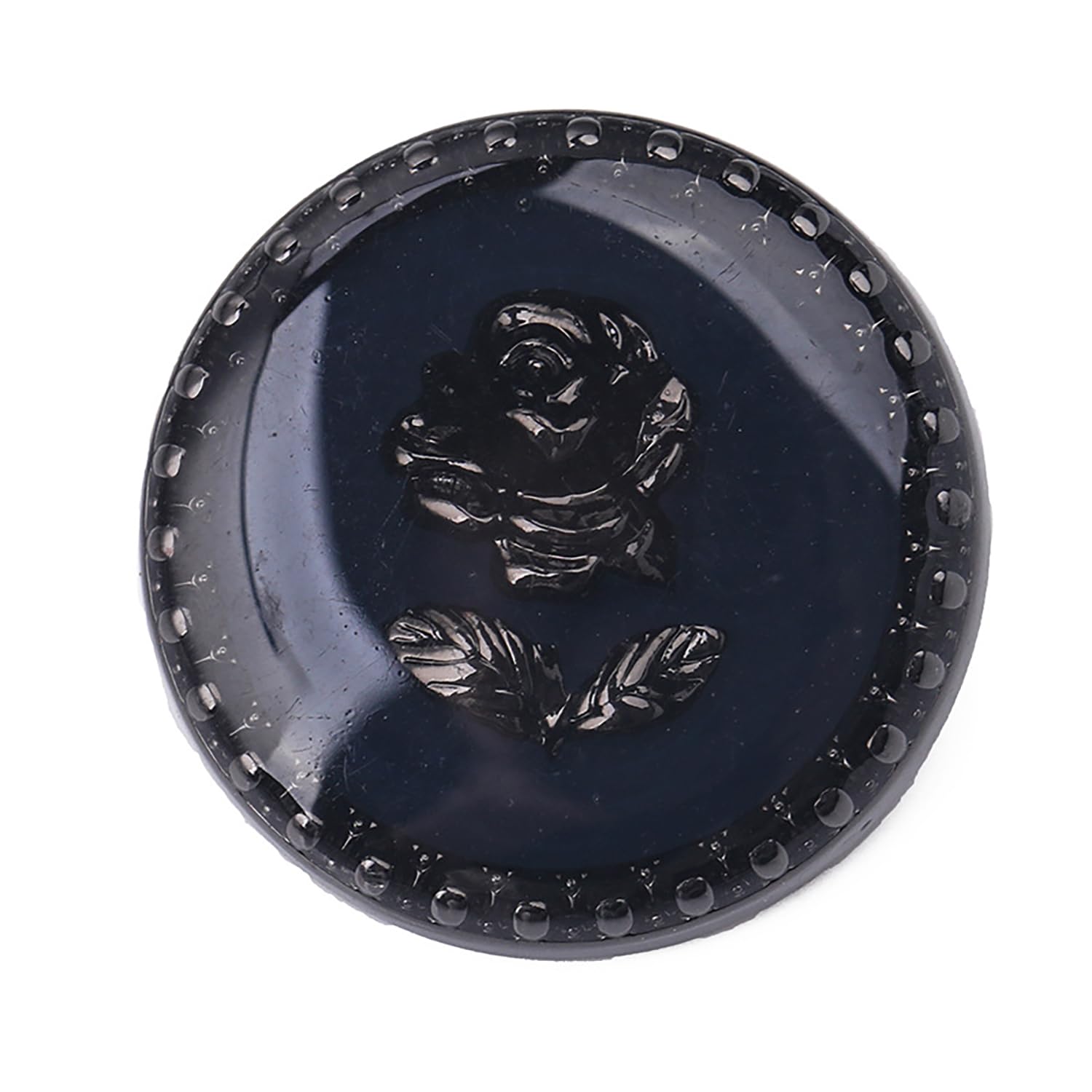 5 pcs Vintage Round Retro Gold Metal Rose Flower Pattern Buttons for Clothes Coats Decoration