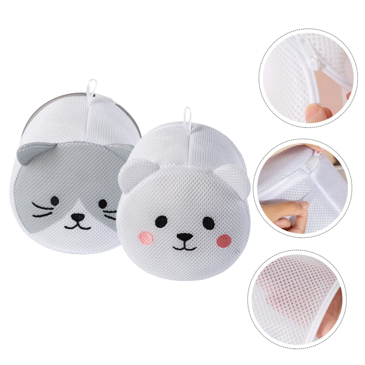 Zerodeko 3 Set Sacco Per Biancheria Dei Cartoni Animati 2 Sacchetto Di Lavaggio Con Coulisse Borse Per Il Lavaggio Del Reggiseno Sacchetti Lavatrice Biancheria Sacchetto Lavatrice 2 Pezzi*3