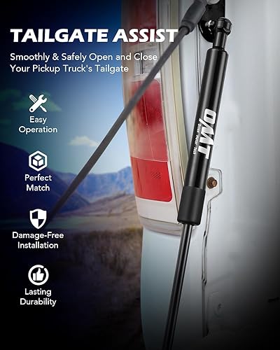 Vista 9 de Orion Motor Tech Asistencia para puerta trasera de camión, kit de asistencia de elevación para portón trasero, accesorios compatibles con Ford 2017