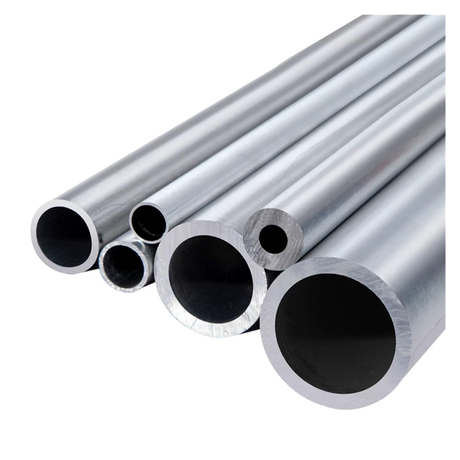 Dyjlpp Silver 6063 Aluminum Alloy Straight Round Tube Od 21-25Mm Wall Thickness 0.5-11Mm Length 300Mm 500Mm(500Mm-Od25 X Id11mm)