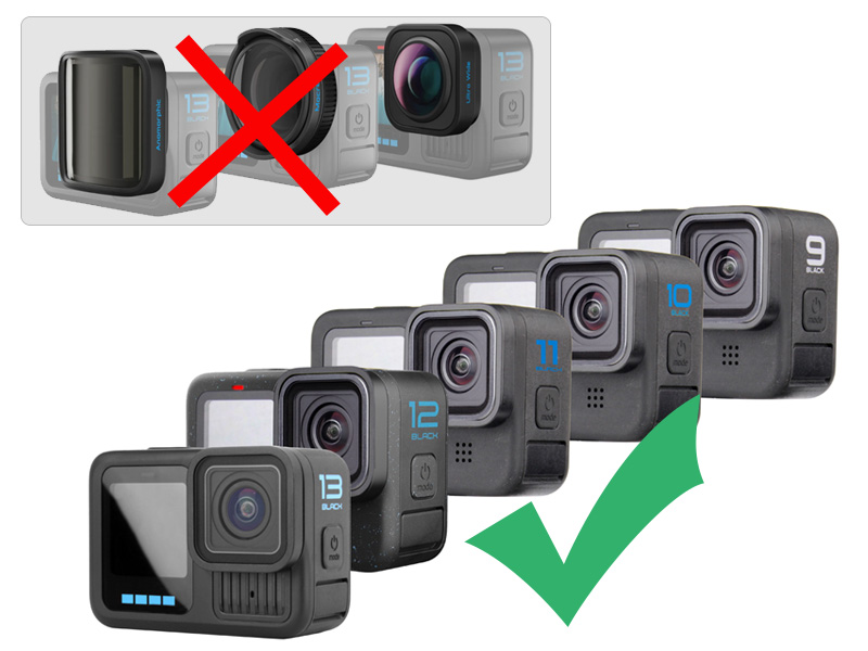 Amazon.com : YALLSAME Waterproof Case for GoPro Hero 13 12 11 10 9