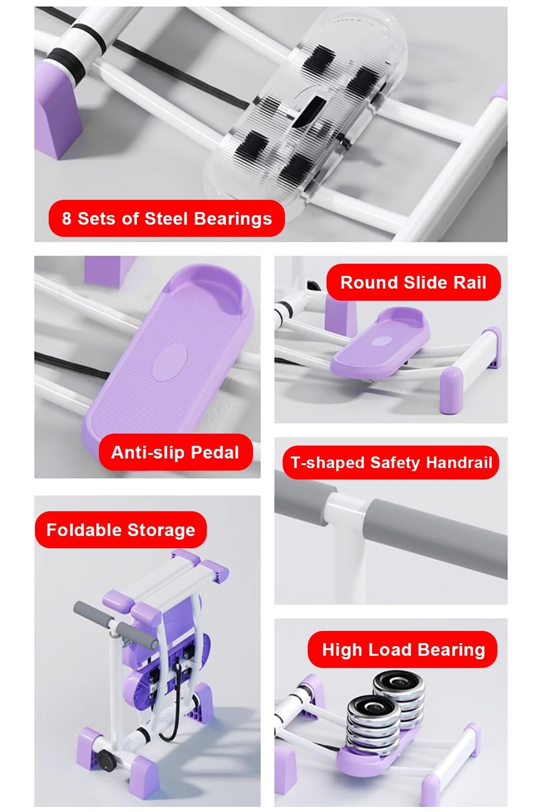 Macchina per allenamento sciistico Leg Trainer, allenatore del pavimento pelvico per donne con grasso addominale inferiore, allenamento a casa, dispositivo Thigh Master, esercizio di riparazione pos