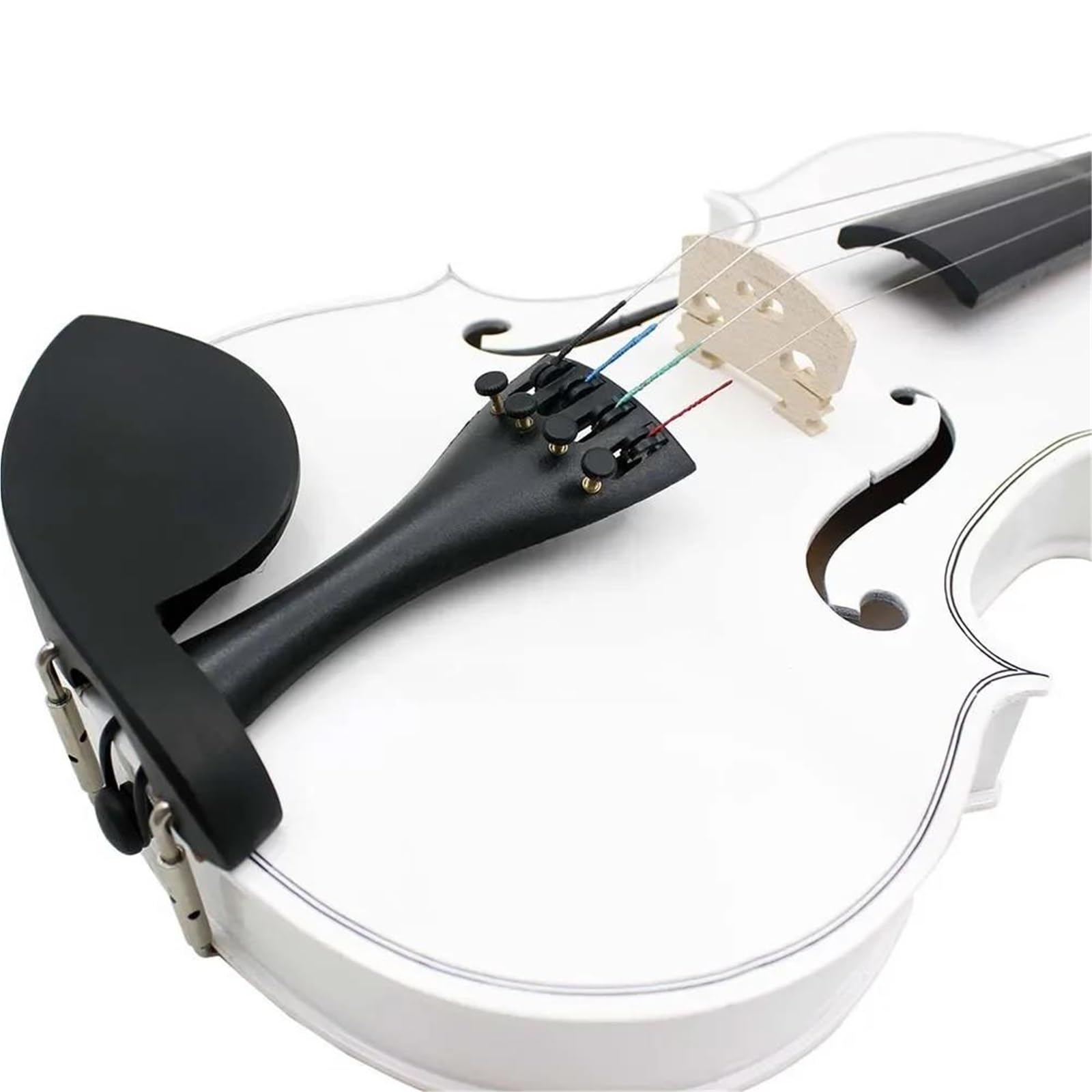 Kit Di Violino Per Principianti Di Violino 4/4 Kit Di Avvio Di Strumenti Musicali A Corda Professionali Per Violino Per Principianti(White)