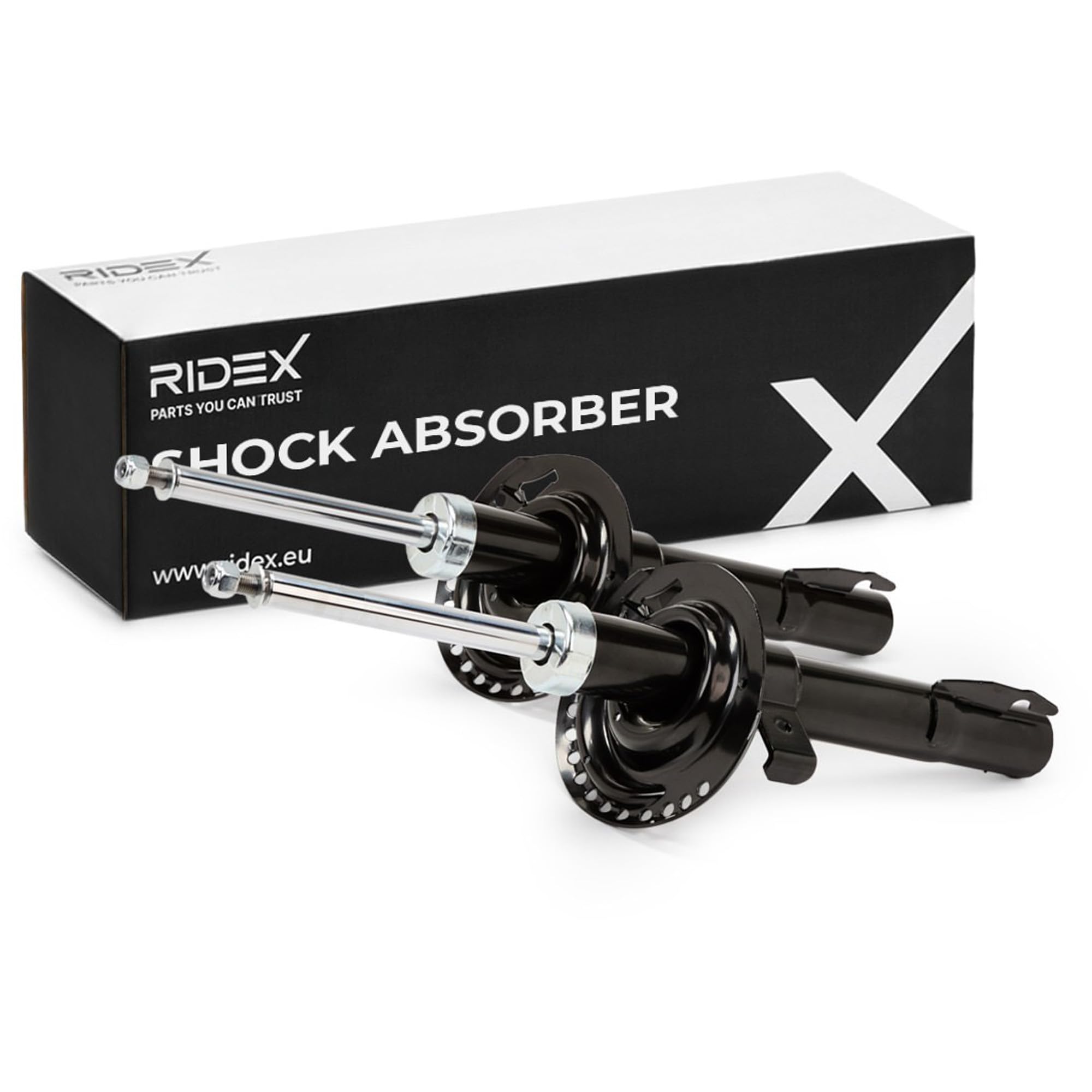 RIDEX 2x Amortisseur Avant 2x Jeu, Pression de gaz Compatible avec RENAULT Scénic 2 JM Grand Scénic 2 JM, JM0/1