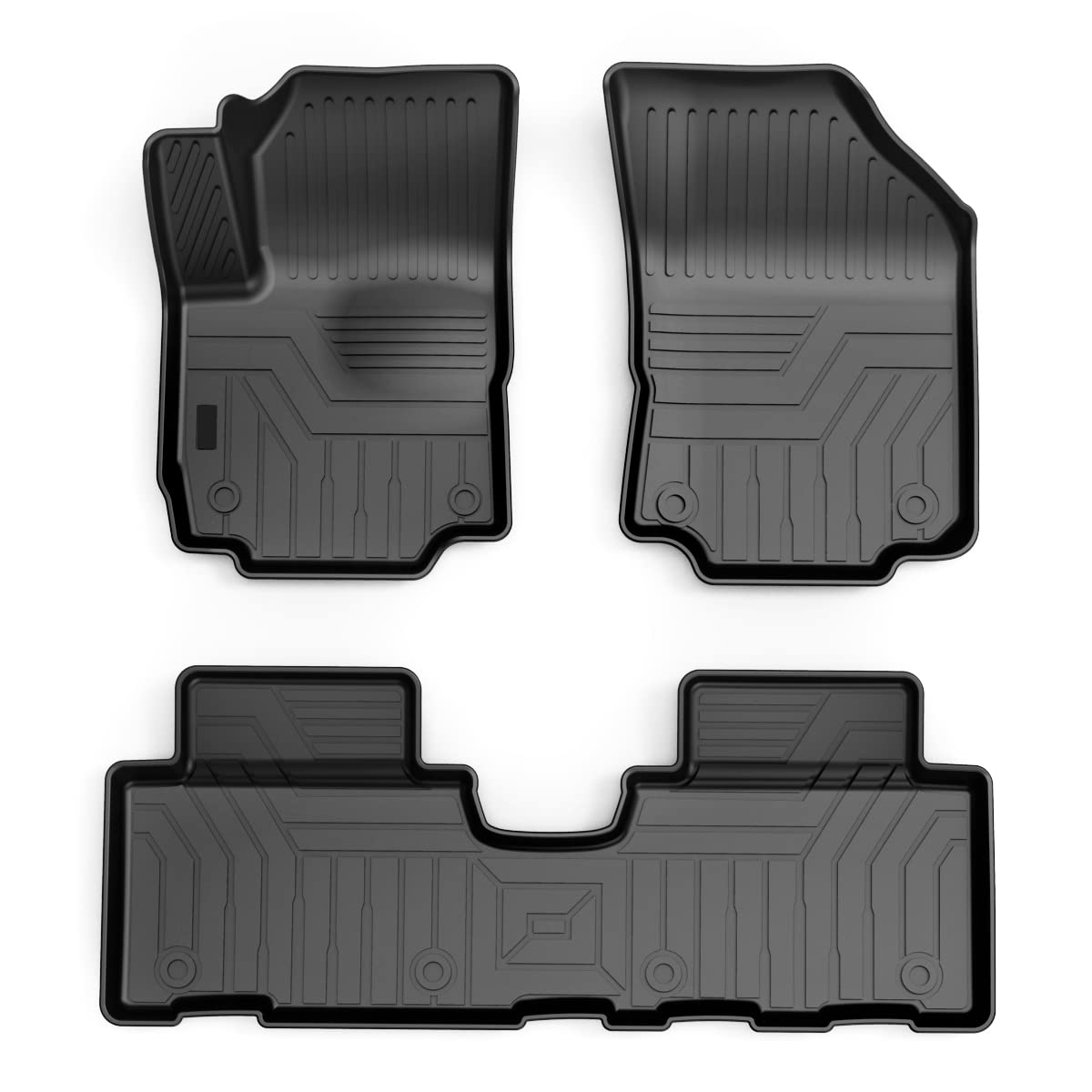 View 1 of KUST Custom Fit Floor Mats for 2018-2023 Chevrolet Chevy Equinox All Weather Floor Mats