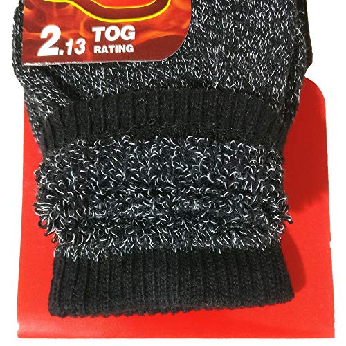 USBingoshop 2 Pairs Mens Heat Thick Insulated Extreme Boot Winter Thermal Socks 10-133