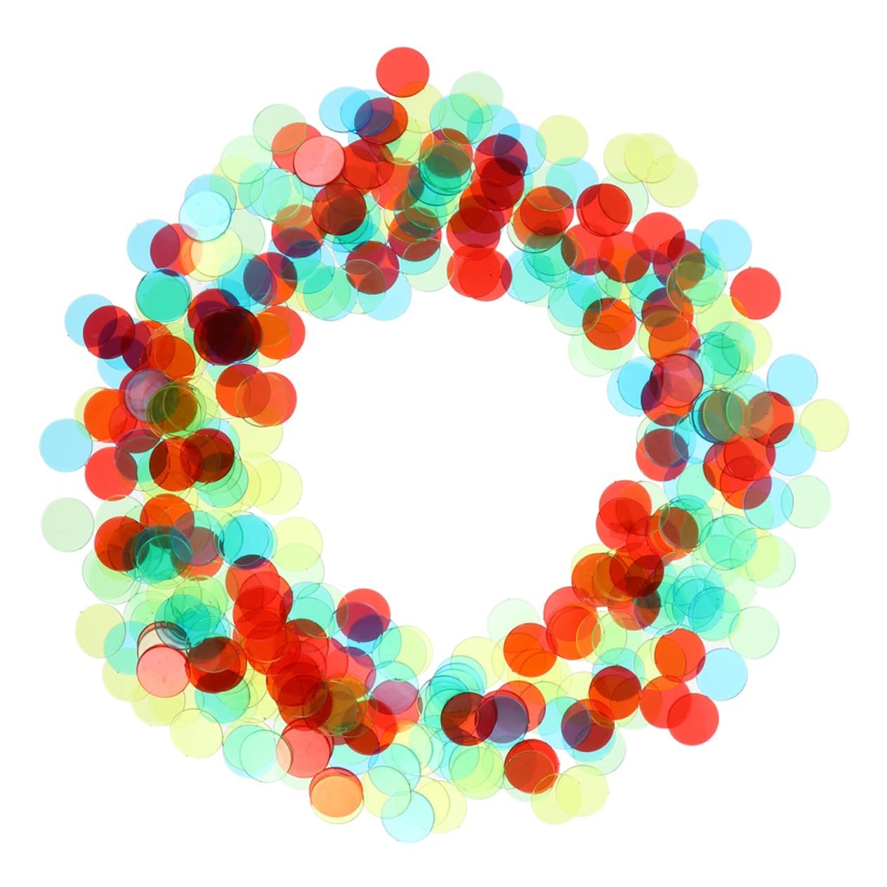 ERINGOGO 240Pcs Plastic Bingo Chips Game Counters for Counting Sorting Grouping Reusable Markers for Poker Night Family Games Parties Random Color
