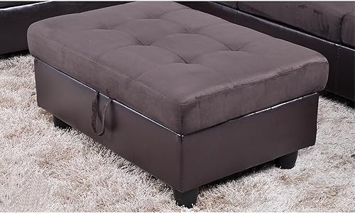 A Ainehome Juego de sofá seccional para sala de estar, sofá seccional en forma de L con otomana de almacenamiento grande para apartamento, juego de