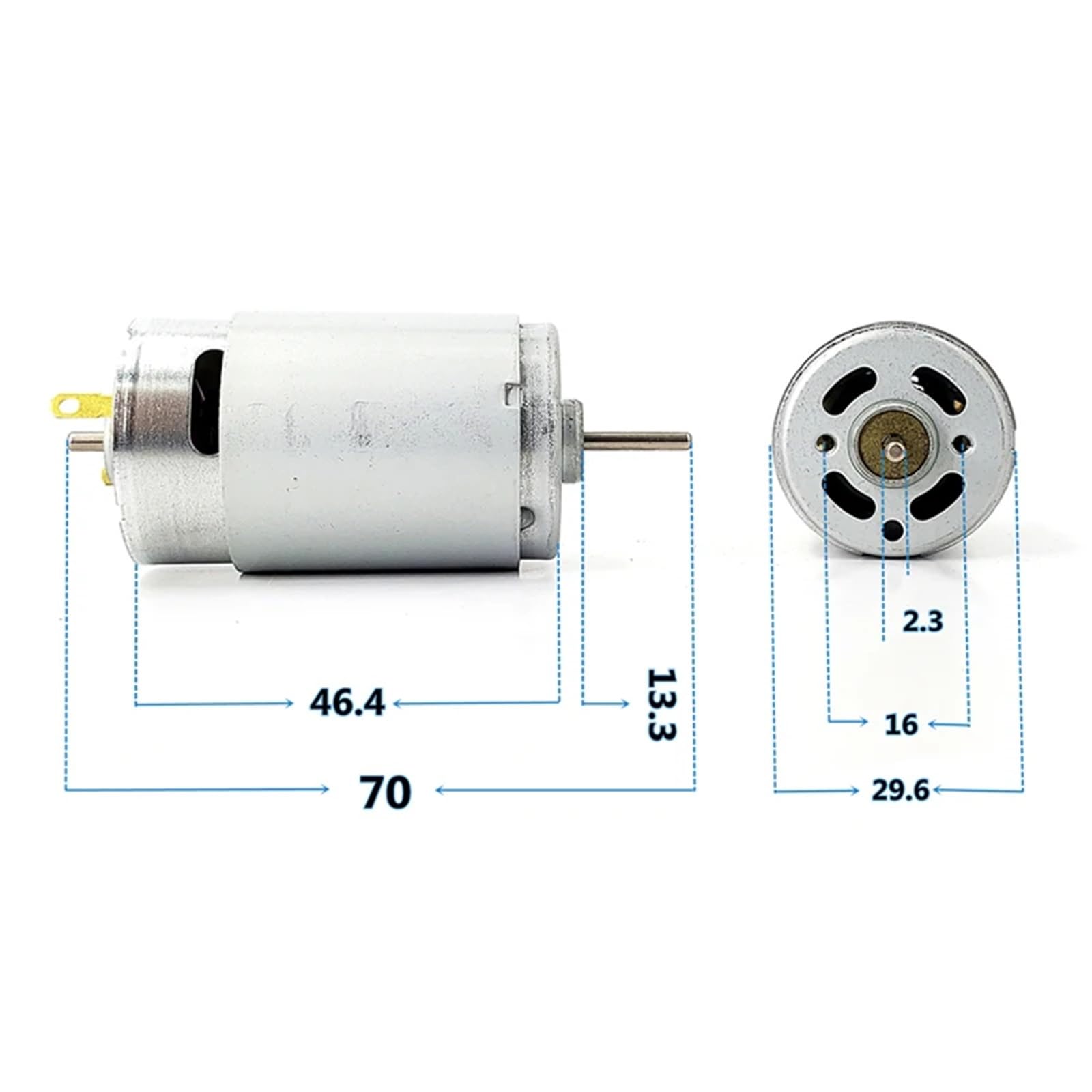 Motore standard RP390-ST/23115 Mini 28mm Motore elettrico DC 12V 14V 18V 8100RPM Motore con spazzola di carbone Fai da te Hobby Toy Car Boat Model