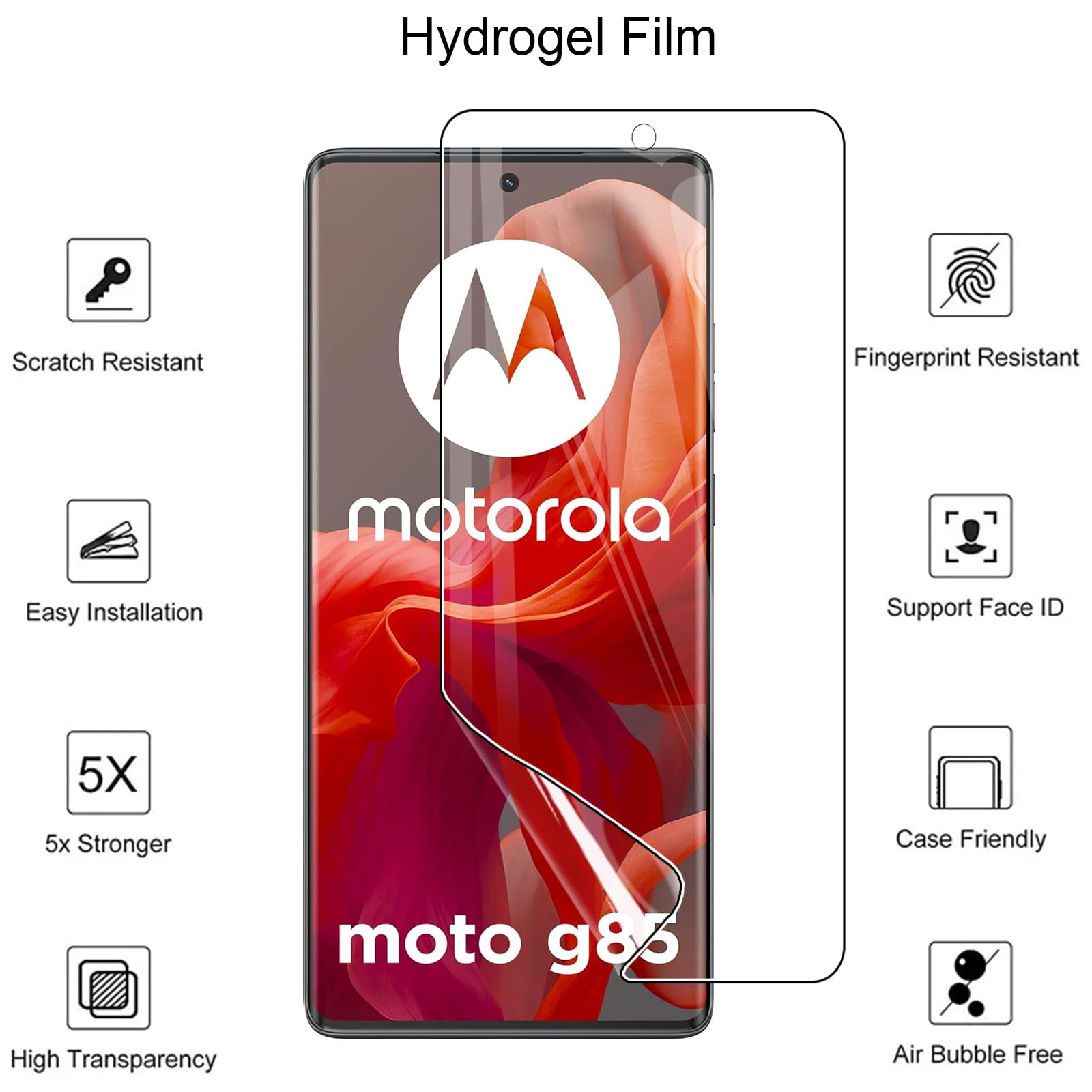 MEMELOKA Displaybeschermfolie voor Motorola Edge 50 Neo, flexibel, TPU