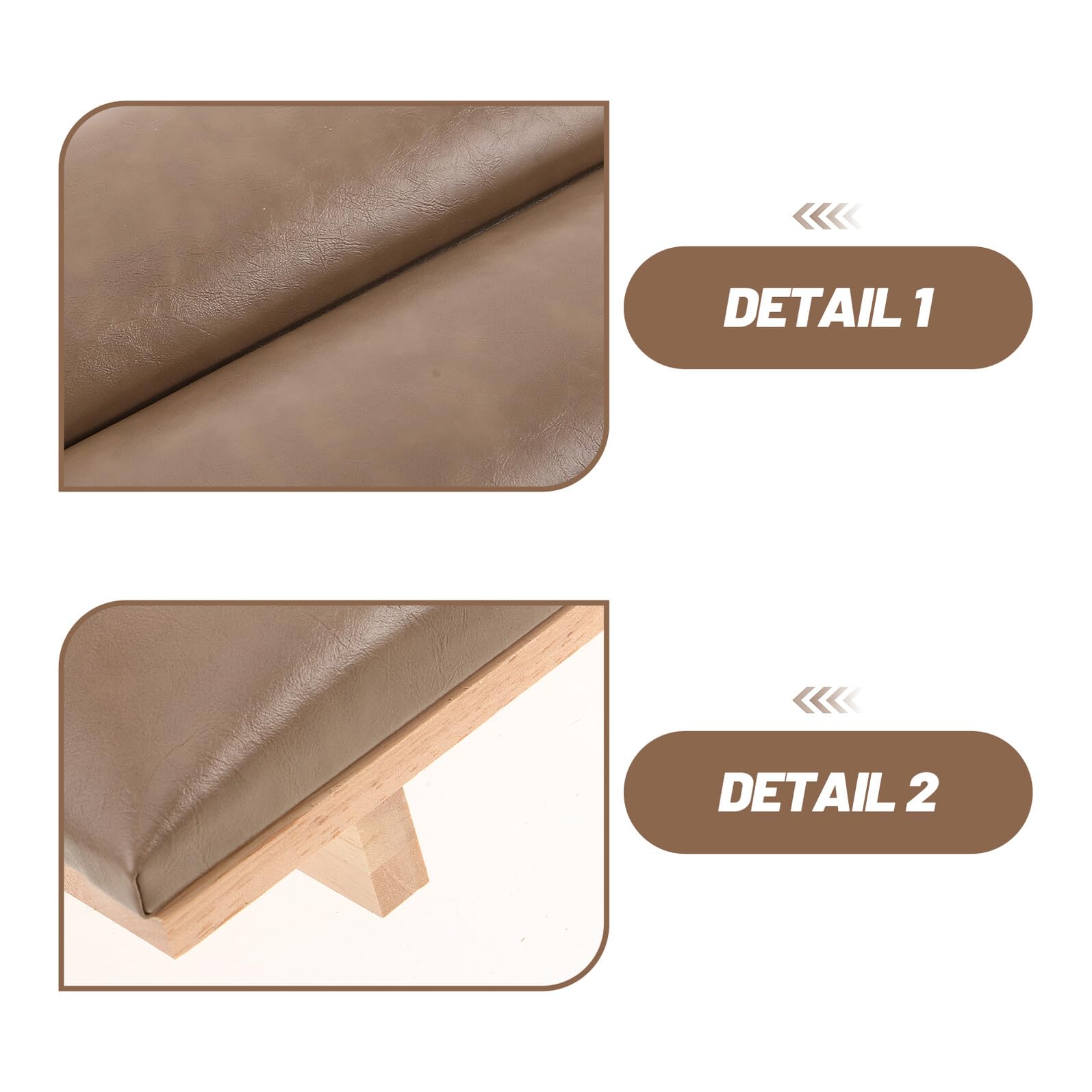 Poggiamano per Unghie in Pu, Cuscino Inclinato Vintage Beige | Supporto Ergonomico per Postura Naturale, per Tavolo Manicure e Saloni di Bellezza