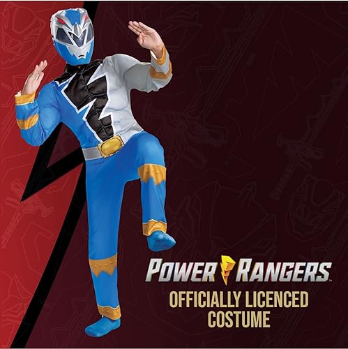 Miniatura 2 de Disfraz de Power Rangers Dino Fury Blue Ranger para niños