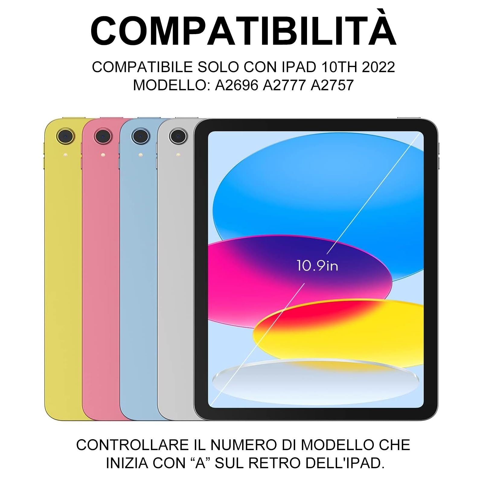 SZPSGC Custodia Per IPad (A16) 11" Generazione 11" 2025 Con - Foto 6