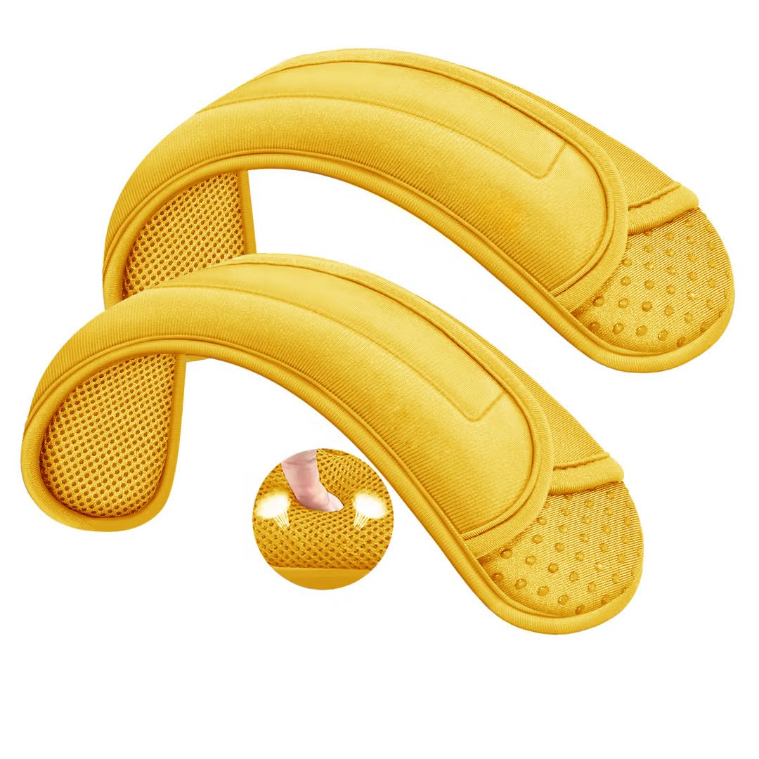 ZINZ 2P Universal Shoulder Pad with Ultra Thick Cushion,Yellow