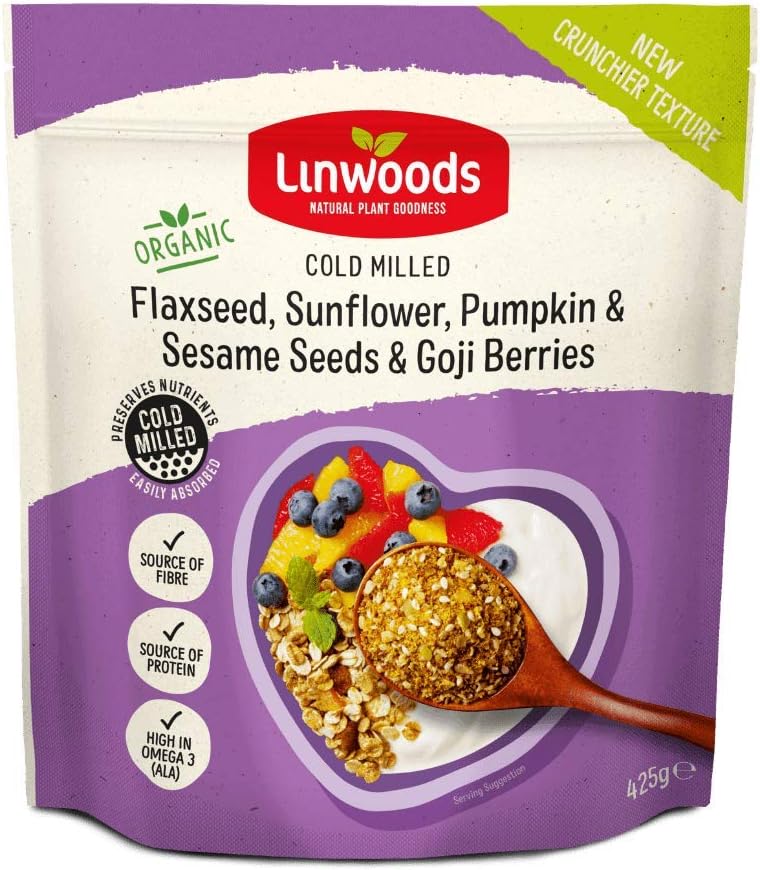 Linwoods Org Bleached Linen S / Flower & Goj 425g x 1