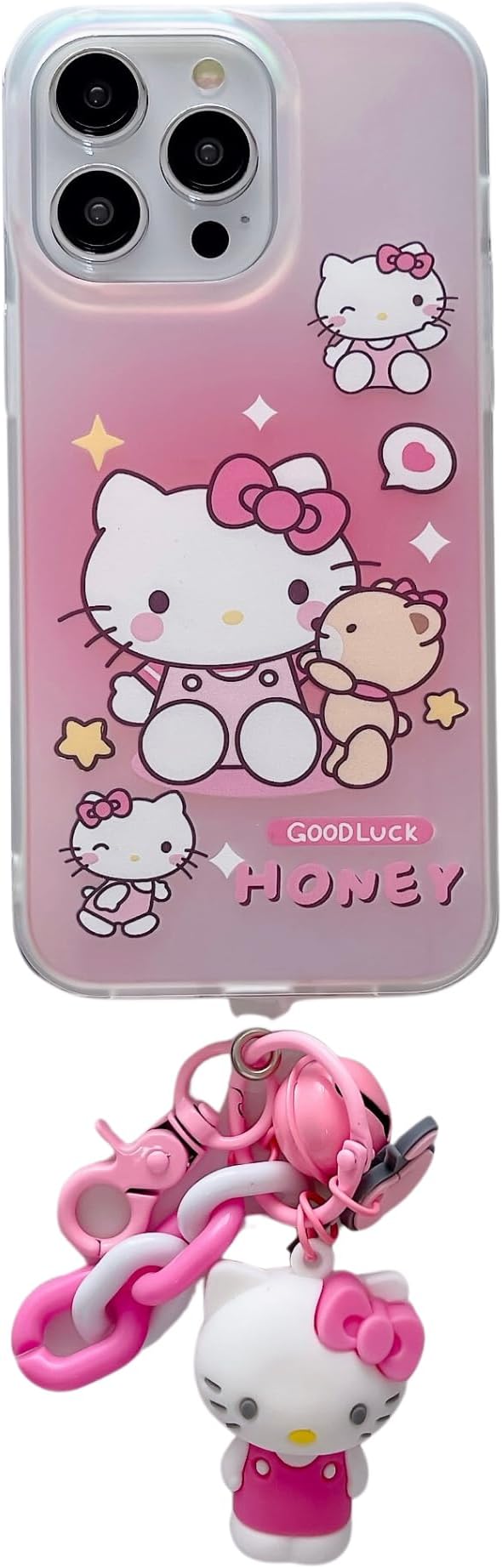 Cover in silicone premium compatibile con Apple iPhone 17 Pro Max custodia del telefono cellulare nero cover Hello Kitty Limone Merchandise