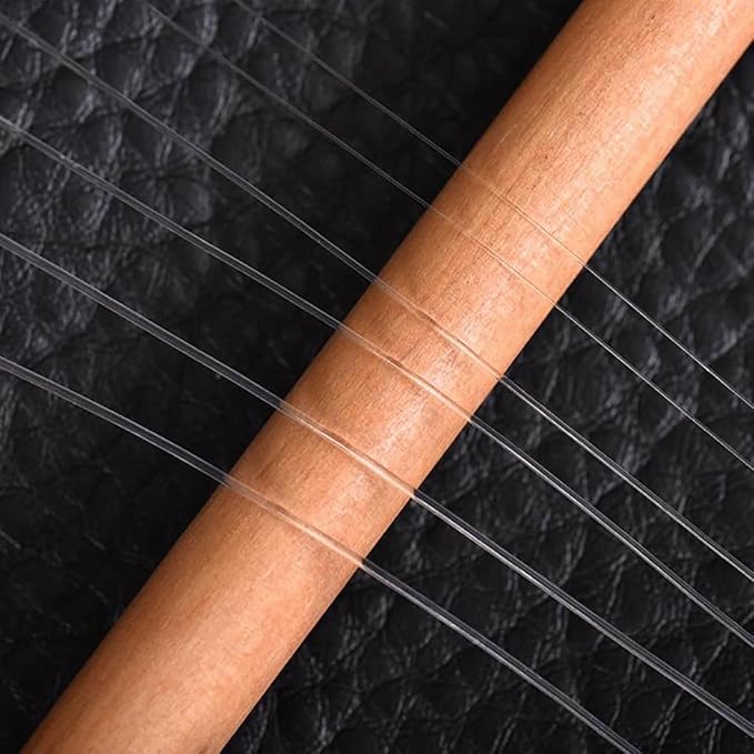 Línea de pesca con líder ahusado de nailon 9 ft miniatura 4