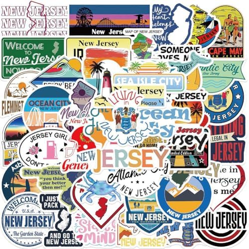 New Jersey Stickers |50Pcs New Jersey Waterproof