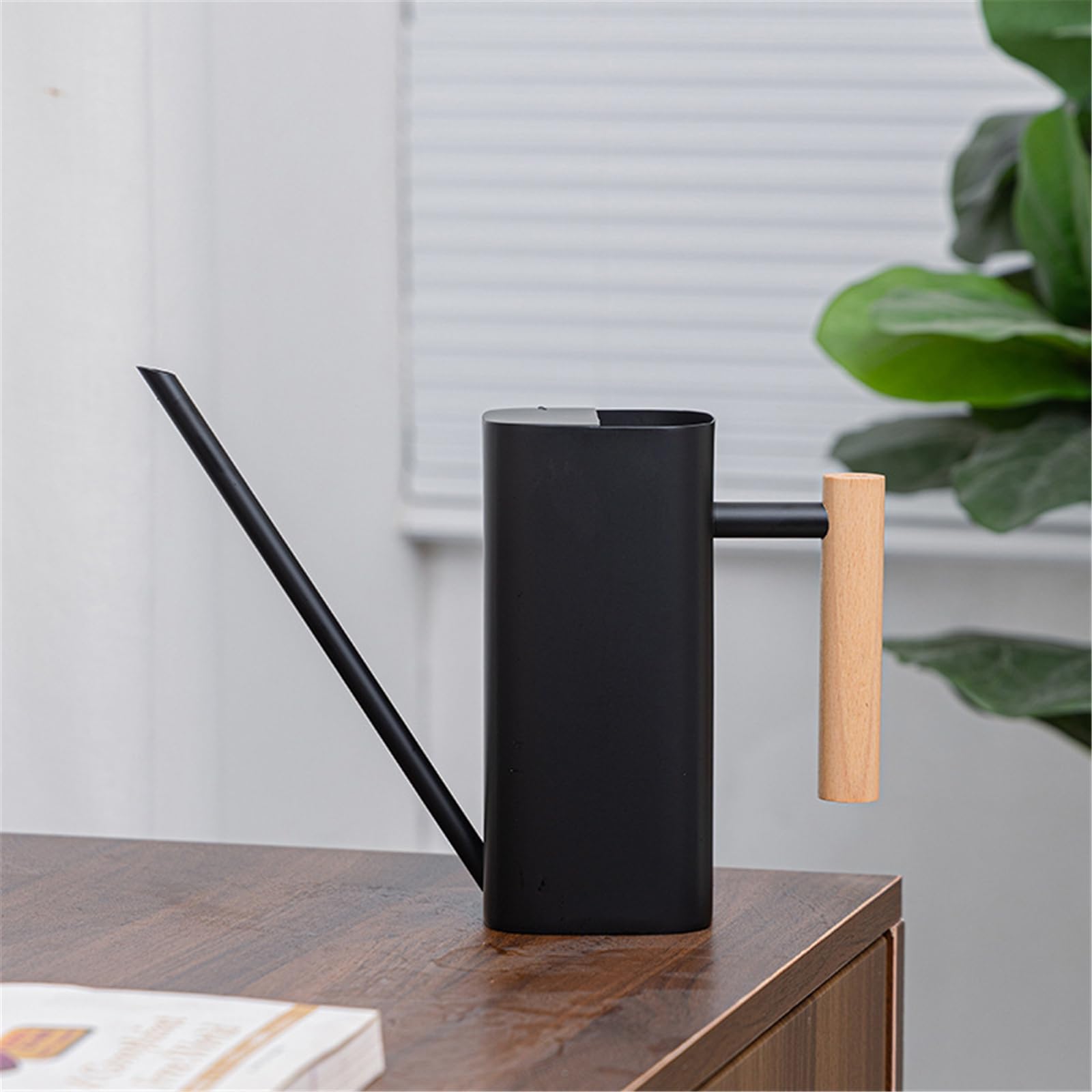 Générique Arrosoir pour d ' intérieur 500 / 800ml, avec poignée en Bois Confortable pour Une Utilisation Facile, arrosage des Fleurs et des d ' intérieur, Bec Long
