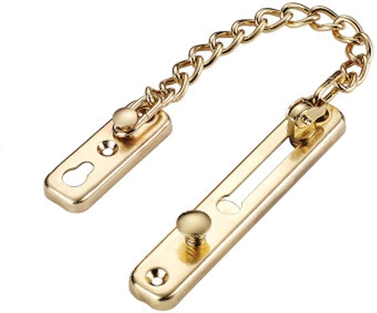 NVSFZGIYG Door Chain Lock, Safe Buckle,Latch Safety Limiter,Anti-theft Bolt Security ((Nero)