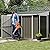 DWVO 7x4 FT Outdoor Weatherproof Storage Shed, Secure Metal Bike Shed w/Lockable Entry, Garden Storage Solution for Lawn Equipment, Tools, Waste Bin, Dark Gray