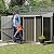 DWVO Outdoor Storage Shed, Waterproof Metal Garden Shed with Lockable Door, Storage Shed for Bike, Garbage Can, Lawnmower, Tool (4 x 8 FT)