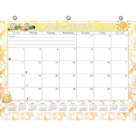 Academic Year Three Ring Binder Calendar