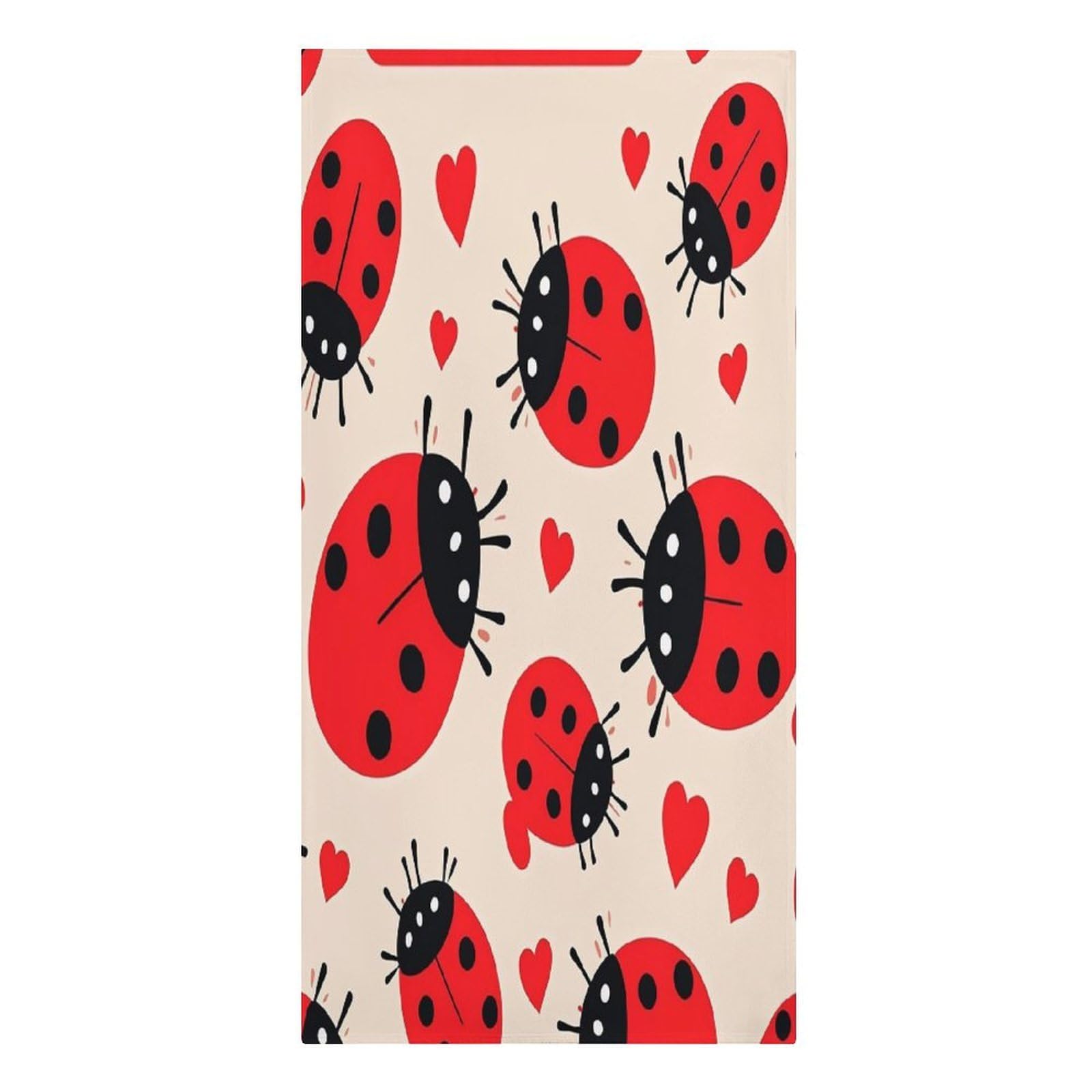 FekiLoot Ladybug Towels Lightweight Thin Beach Towel Classic Soft Large Pool Towel Highly Absorbent Sand Free Bath Towels Travel Blanket for Vacation Essentials Adult Gift 30" X 61"