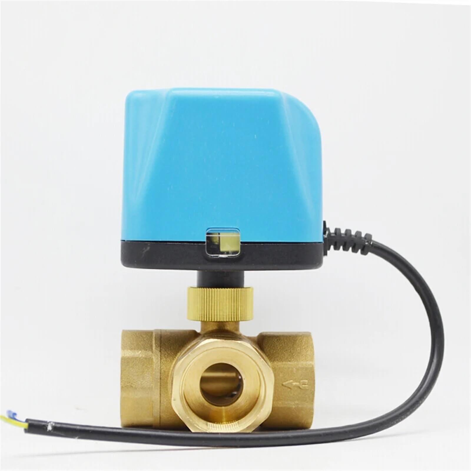 1/5.1 cm 3/10.2 cm 2.5 cm 5.1 cm trójdrożny 220 V 12 V 24 V 2-przewodowy mosiężny elektryczny zawór kulowy normalnie zamknięty zmotoryzowany zawór kulowy (1/5.1 cm, 12VDC_NORMALLY OPEN)