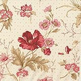 Andover Sweet 16 Bouquet Cream, Quilting Fabric by the Yard