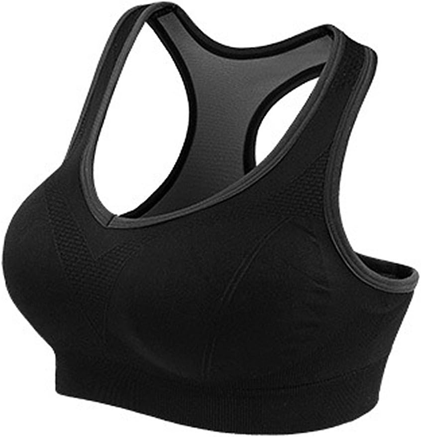 Startony Women's Sport Workout Bra Wire Free 3D Push Up Seamless High Impact Bra