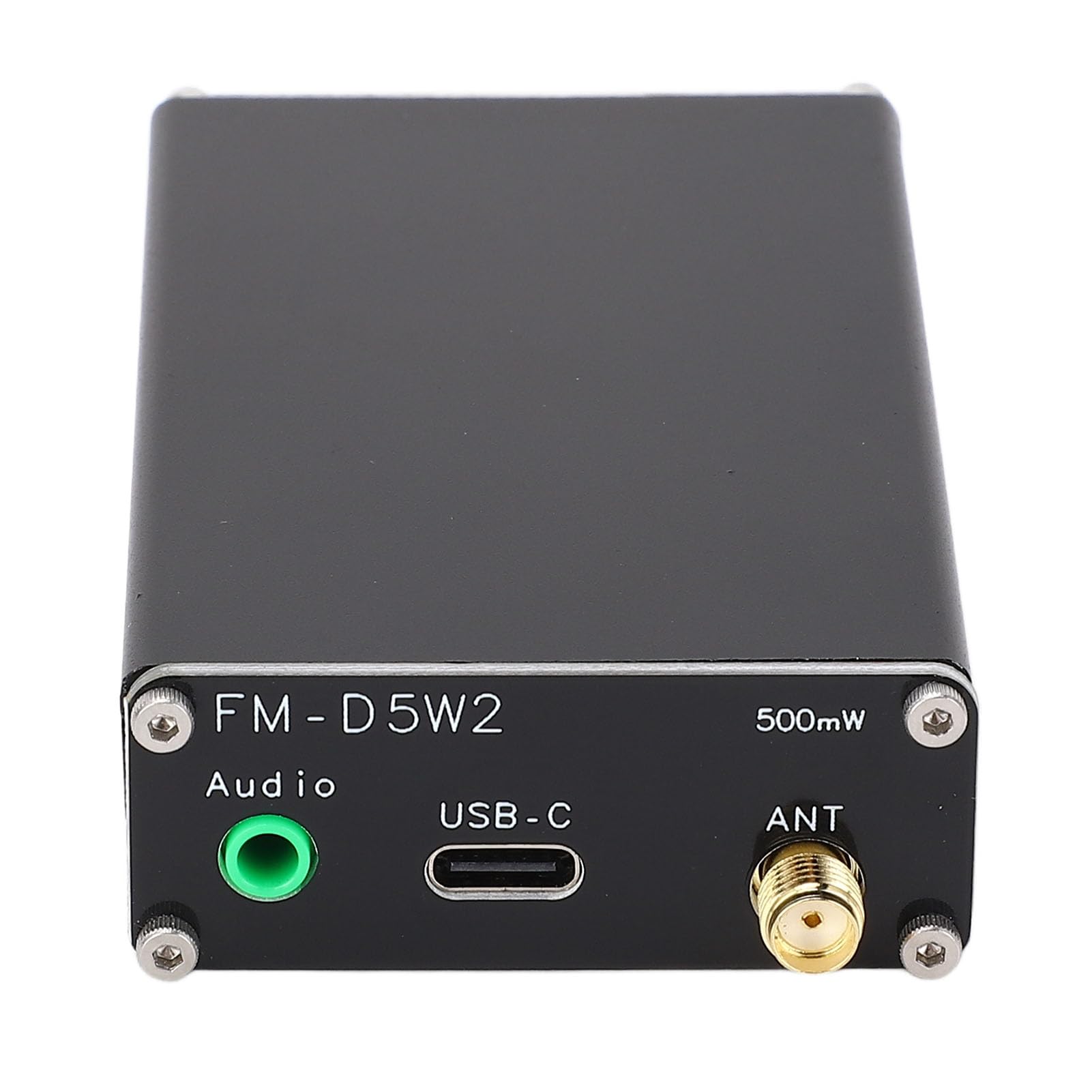 Cryfokt Nadajnik FM, Dalekiego Zasięgu 2000 M, Stereofoniczna Stacja Radiowa FM z Gniazdem Audio 3,5 Mm, 76 do 108 MHz, do Drive, Parkingu Przy Kinie, Szkolnego Supermarketu