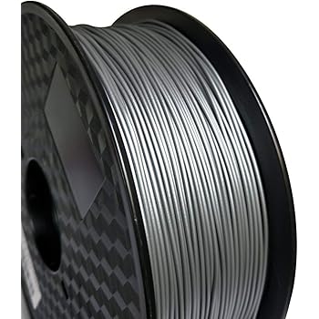 Amazon Com 3d Printer Metal Silver Pla 1 75mm Filament Metallic Silver Frosted Matte Silver 1kg 2 2lbs Spool 3d Printing Materials Metal Aluminum Mixed Composite Hzst3d Office Products