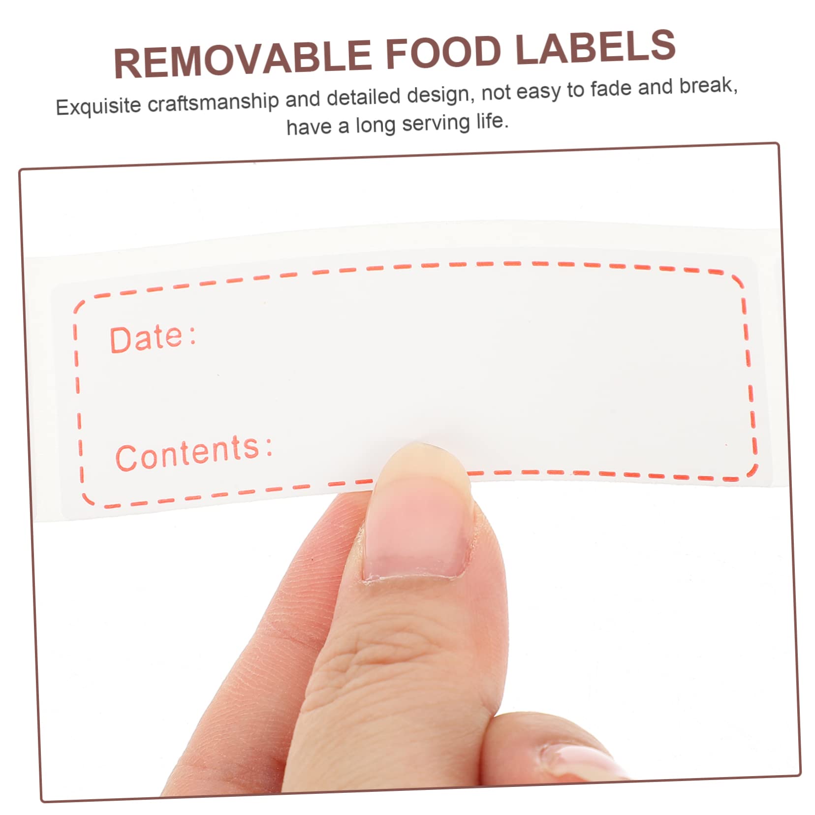 ARTIBETTER 15 Etichette Adesive Rimovibili per Alimenti Etichette per Data e Conservazione Adesivi Pratici per Barattoli Cucina Facili e Riutilizzabili