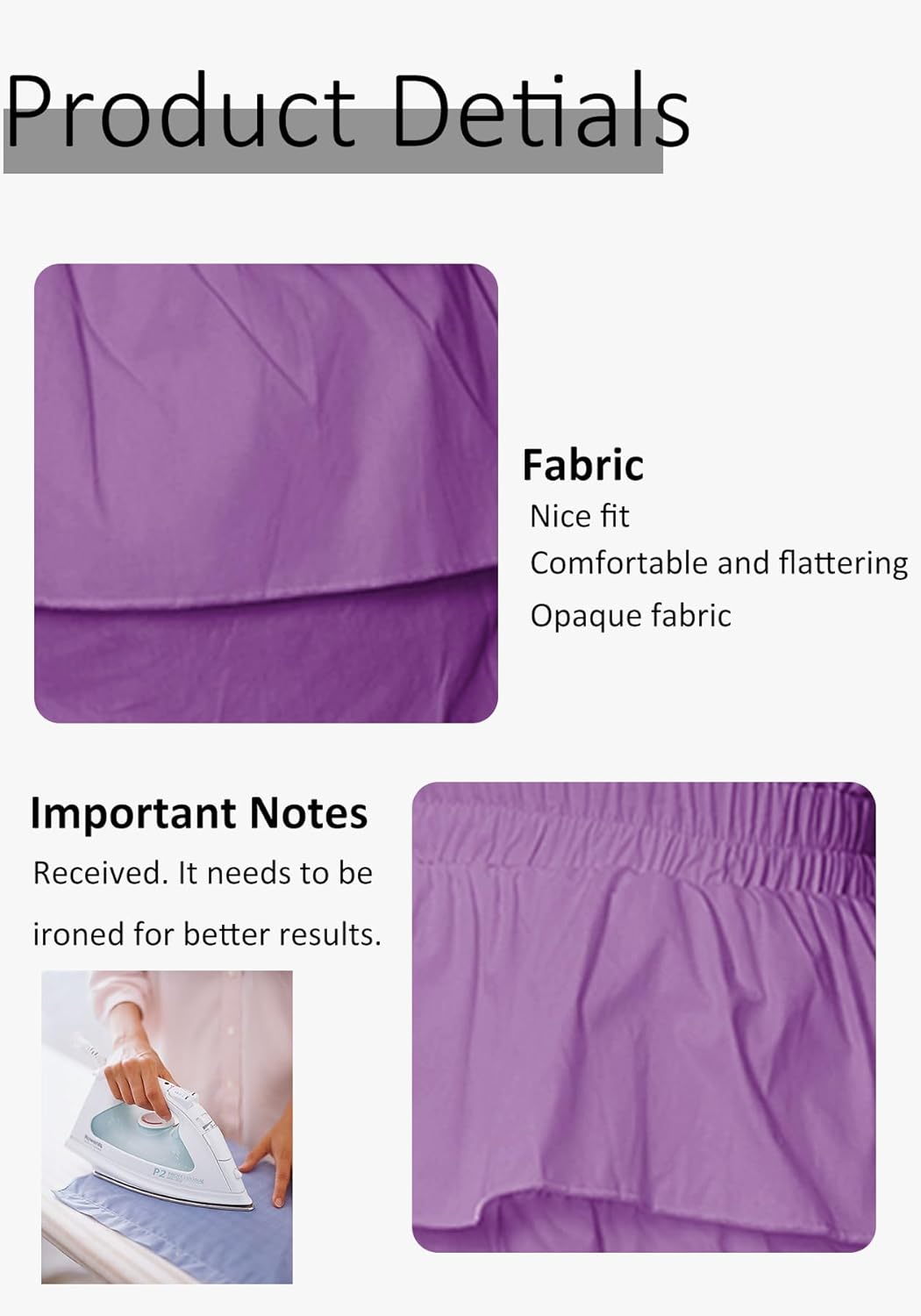 LAJIOJIO Romper for Women Sexy Off the Shoulder Ruffle Hem Pleated Short Jumpsuits - Image 5