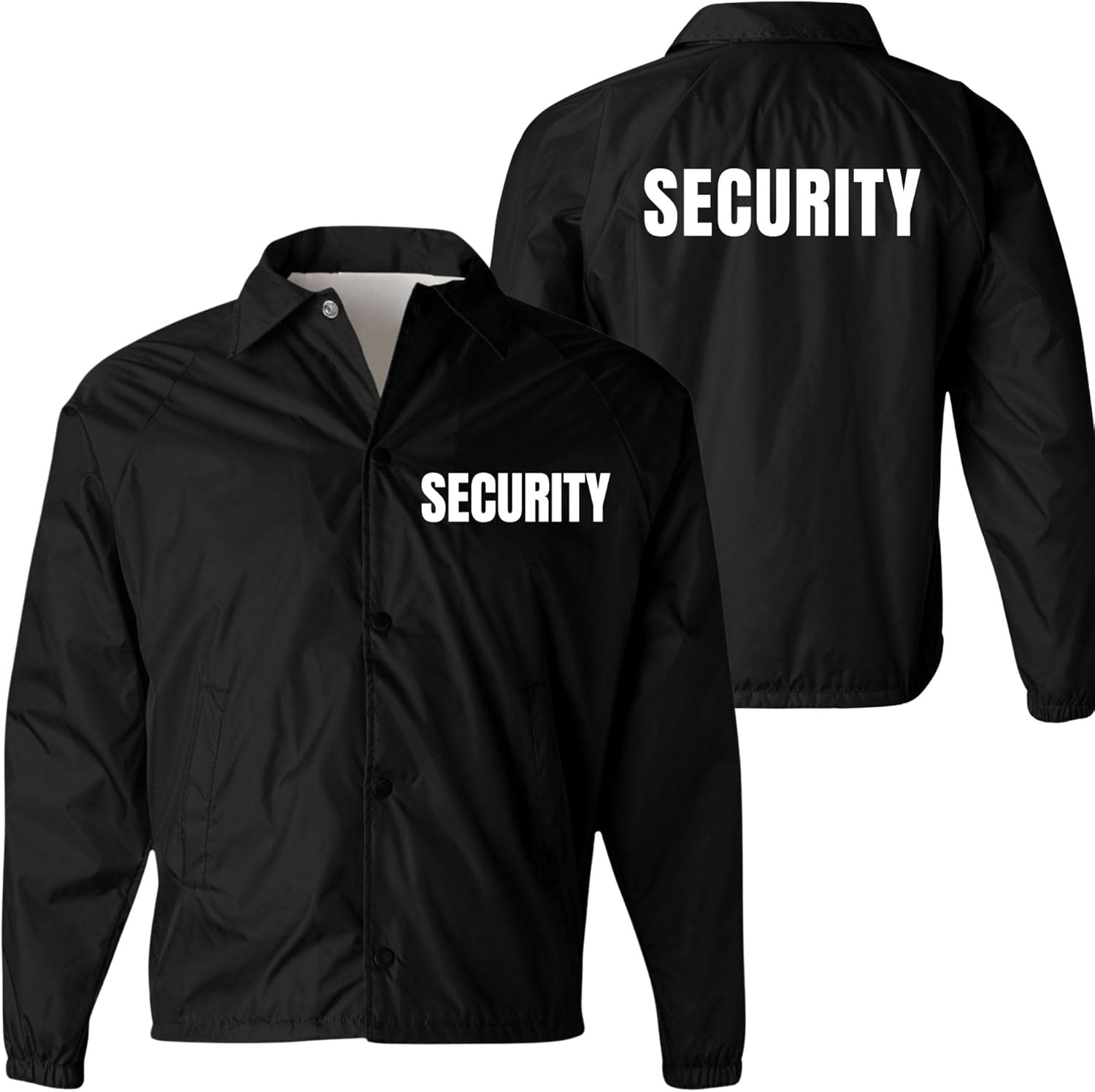 Army Universe Security Jacket Double Sided Lightweight Coaches Guard Bouncer Windbreaker Coat