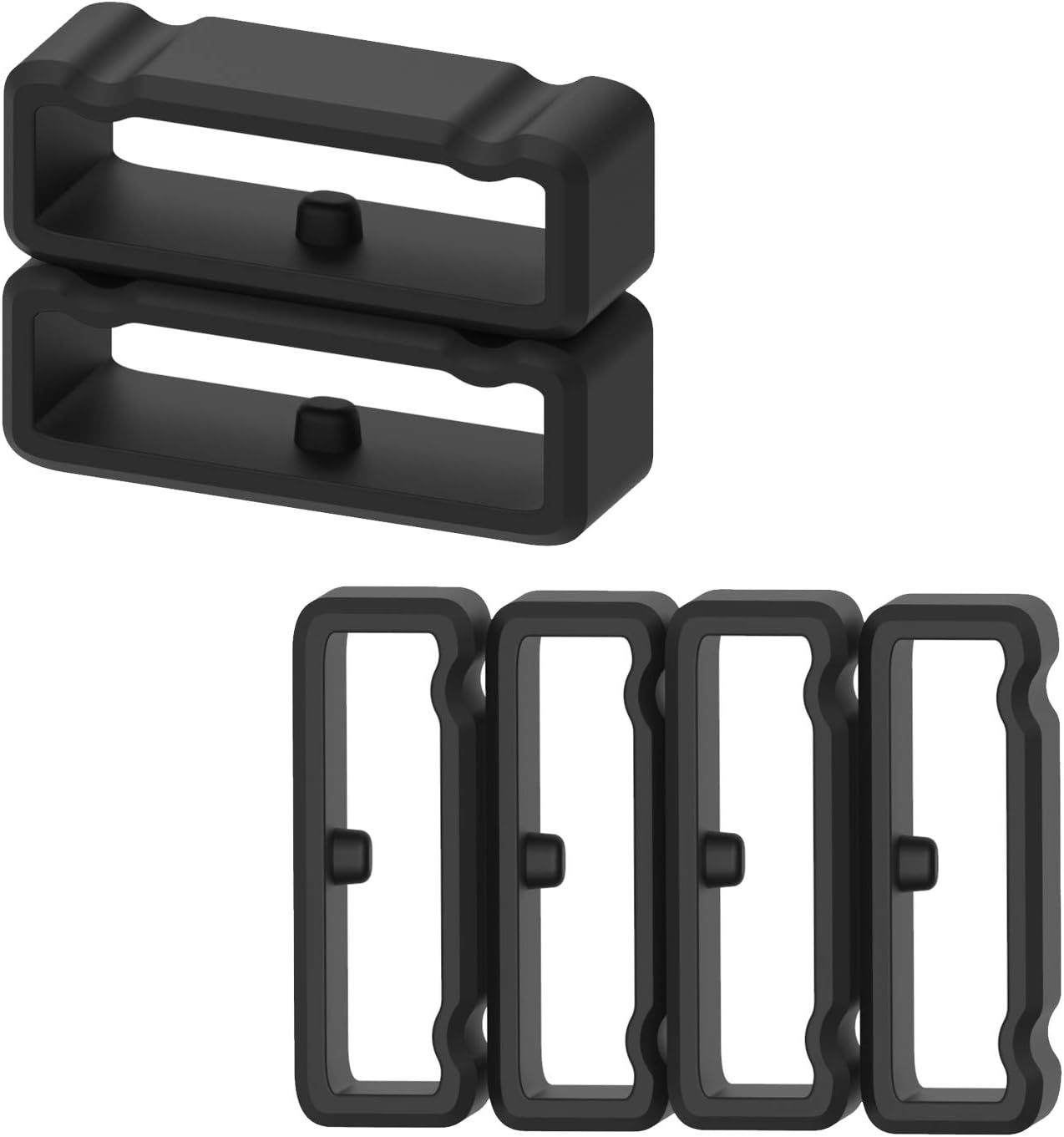 Band Keeper Fastener Ring Rubber Buckle Holder Strap Silicone Fastening Security Loop Compatible with Suunto 9/Core/Baro/Ambit/Ambit 2/ Ambit3/Spartan Sport/Traverse Bands Accessories (6pack)
